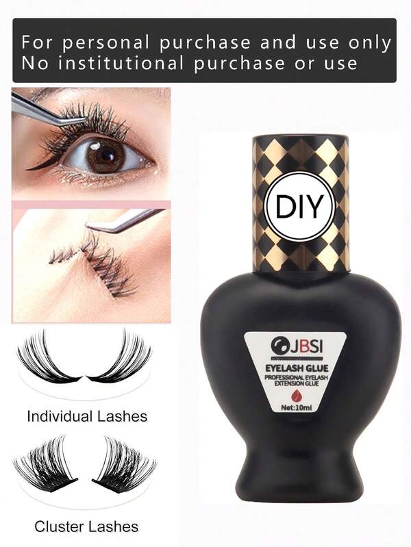 1pc Professional Eyelash Extension Glue - Forabeli 10 Ml / 1 Sec Dry Time / Hold - 7 Weeks / Maximum Bond / Black Adhesive Latex Free For Semi-Permanent Extensions / Professional Eyelash Supplies (For Professionals And Salons Only, Personal Use Prohibited)
