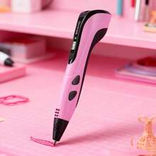 3D Printing Pen Creative Graffiti DIY Upgrade Edition, Fast Heating With USB Power Supply, Durable Material. 3D Printing Pen Is Suitable For Children's 3D Painting Education, An Educational Toy, Suitable As A Gift For The Start Of The School Year, Party Gifts, Birthday Gifts For Boys And Girls. - Hồng - Xem 7
