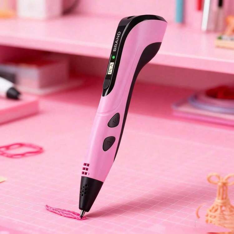 3D Printing Pen Creative Graffiti DIY Upgrade Edition, Fast Heating With USB Power Supply, Durable Material. 3D Printing Pen Is Suitable For Children's 3D Painting Education, An Educational Toy, Suitable As A Gift For The Start Of The School Year, Party Gifts, Birthday Gifts For Boys And Girls. - Hồng - Xem 7