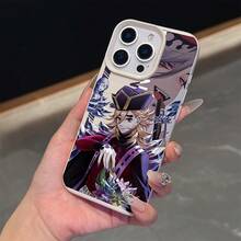 Funda para for  17, 16E, 16, 15, 14, 13, 12, 11 Pro Max, Air, X, XR, XSMAX, 8, 7 Plus de Dongma, Antigolpes, Tapa Trasera Suave, Regalo para Parejas, Honkai Ph, Yuan Pro, Iph Honkai, Carcasa Protectora, Funda Práctica - Color mezclado 1 - Ver 7