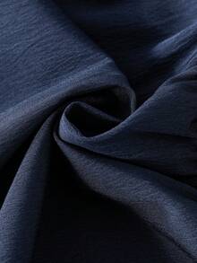 2pcs/Set Teen Girl13-16 Years Old) Slouchy Camisole Top And Wide Leg Bell Bottom Pants - Royal Blue - View 7