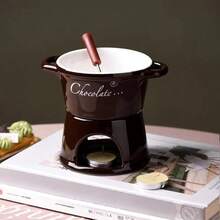 Chocolate & Cheese Melting Cup, Cheese Heating Cup, Chocolate Heating Bowl, Chocolate Heating Appliance, Creative Chocolate Hot Pot Cup, Chocolate Slow Cooker Cup, Steak Special Sauce, Restaurant-Grade Thermal Ceramic Container, Elegant Tableware, Essential For Home Chefs - Multicolor - View 15