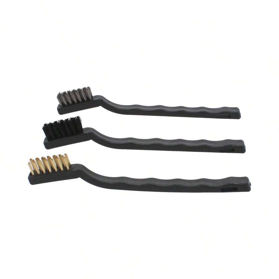 Juego de 3 Cepillos de Alambre de Acero | Kit de Limpieza para Eliminar Óxido, Sarro y Pintura | Uso Manual Mecánica y Taller Adir 11968 - Unitalla - Ver 1