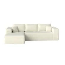 106'' Modular Sectional Sofa With L-Shaped Chaise, No Assembly Required,For Livingroom,Apartment,Beige - Màu be - Xem 11