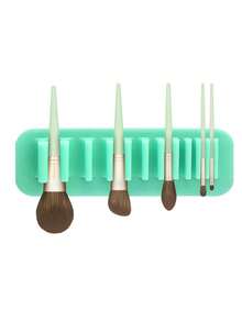 1pc Wall Mounted Makeup Brush Holder, Drying Rack. Silicone Portable Suction Cup Beauty Brush Drying Rack, Automatic Suction Display Rack. Beauty Storage, Storage&Storage Products, Home&Daily Necessities