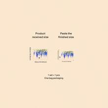 Wisteria Flowers Plant Wall Stickers, Wisteria Flowers And Bird, Removable Waterproof PVC Stickers, Suitable For Living Room, Office, Makeup Room Background Wall Decoration, Home Decoration - Multicolor - View 12