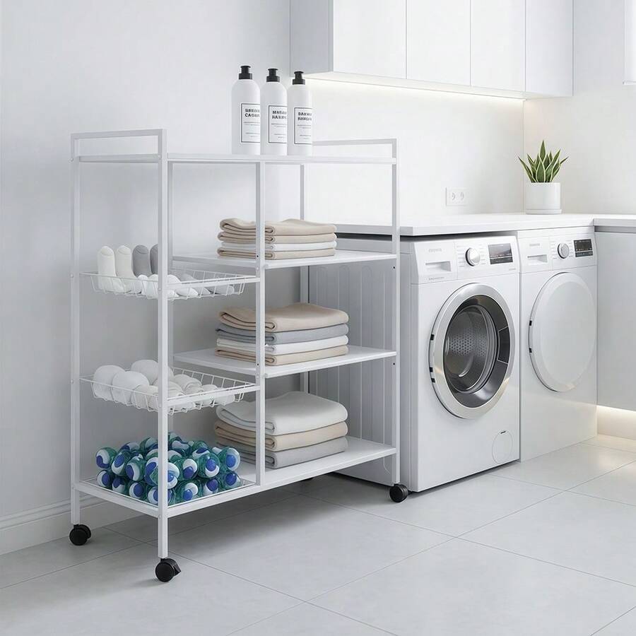 Storage Rack - White - View 1