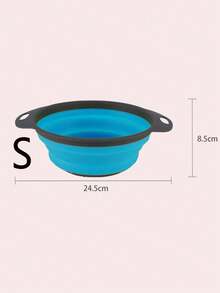 1个可折叠滤网篮（大号/小号可选） - 快速排水防堵塞网布，硅胶+PP材质，可折叠设计，适用于厨房蔬果清洗、冬季汤品准备和圣诞晚餐准备。 - 彩色 - 查看 14