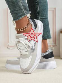 Silver Gray Star Red