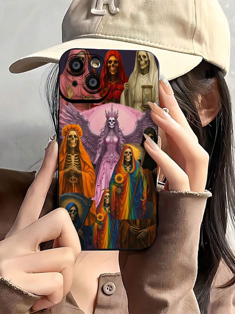 Funda para teléfono con ilustración de Guardianes Místicos, compatible con teléfonos , 17, 16 Pro Max, 15 Pro Max, 13 y 12. Su diseño de TPU resistente a golpes y caídas brinda la máxima protección. Un complemento único para tu colección de accesorios, ideal como regalo para tus seres queridos en ocasiones especiales. - Color mixto LB2 - Ver 1