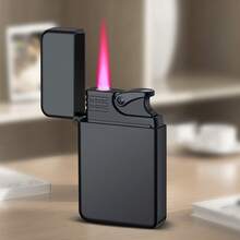 2026  NEWNewThis Is A Metal Torch Lighter Designed For Outdoor Use, Featuring A Windproof Red Flame And A Stylish Dragon Pattern. It Operates On Butane Gas, Which Is Not Included, And Is Perfect For Camping And Bbqs. The Flame Is Adjustable - màu đen - Xem 8