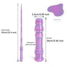 1pc 3d Printed Telescopic Sword, Leisure Toy, Creative Toy For Teenagers > Pressure-Relieving Toy For Teenagers, Leisure Tool For Teenagers. Xiangyun Telescopic Sword, Luminous Outdoor Toy Sword, Puncture-Resistant Design, Interactive Mini-Game, A Must-Have For Festival Gifts - Multicolor - View 12