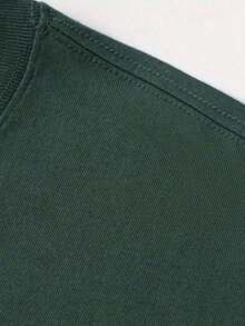 Camiseta Feminina Gata Perfeita Blusa Malha Algodao Blusinha Gola Redonda Modelo Em Alta Estampada 100% Algodao - Verde Militar - Visão 3