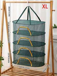 1个白色、黑色和绿色多功能蔬菜晾晒网，适用于家庭使用，可晾晒鱼类、防蝇、晾晒红薯、萝卜、辣椒等，也可用于阳台晾晒，是晾晒干货的理想选择。 - 彩色 - 查看 25