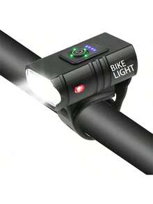 ​1pc 6-Mode Detachable Bracket Bike Light XPE LED Life Waterproof Type-C Charging Power Indicator​ - Multicolor - View 10