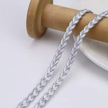6 Yards Braid Gimp Trim Braided Cord Scalloped Edge Braid Rick Rack Trim For Sewing, Pillows, Home Curtain - Multicolor - View 3