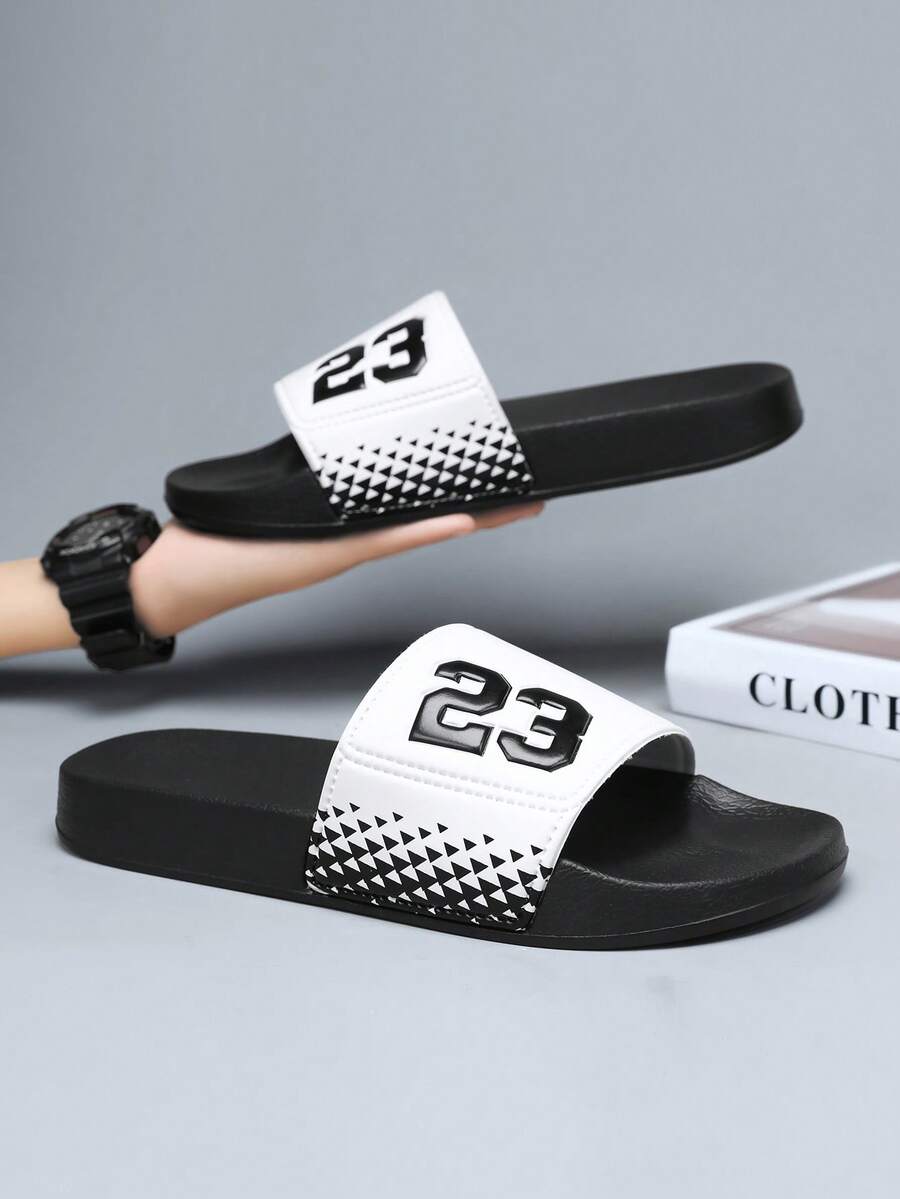 صندل رياضي كاجوال للرجال، قاع EVA ناعم مسطح، أحذية شاطئ صيفية للرجال، أحذية حديقة، صنادل، صنادل، ناعمة وصديقة للبشرة، صنادل أسود وأبيض، مادة ناعمة ومرنة، صنادل منزلية/كاجوال يومية، مريحة ومتعددة الاستخدامات للخروج والمشي