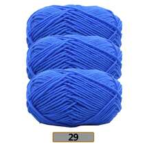 3件組/(140-150g) 5股混色毛線，約50g/件，適合春夏使用，中粗軟線，完美適用於手工編織、DIY手工藝、針織與鉤針，柔軟且多用途 - 彩色 - 查看 16