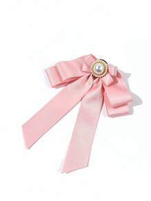 1 buah Pita Dua Lapis Sederhana, Modis, Elegan, Warna Polos, Feminin, dengan Hiasan Mutiara Imitasi, Cocok Dipadukan dengan Kemeja, Cocok untuk Acara Penting, Gala, Pesta, dan Segala Suasana, Hadiah Terbaik untuk Sahabat - MultiWarna - View 14