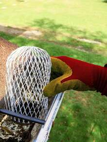 2 piezas Protectores de bajante resistentes - Protector de hojas y bloqueador de escombros, se ajusta a canaletas, cimientos, sistemas de drenaje - Instalación fácil, prevención de obstrucciones, uso residencial/comercial - Construcción duradera, protección de canaletas, diseño de malla, durabilidad duradera, protector de canaletas, mantenimiento de la propiedad - Multicolor - Ver 2