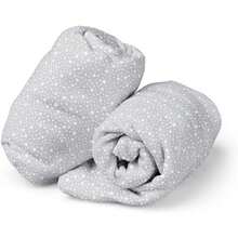 Fitted Crib Sheet Twin Pack 100% Cotton Soft Jersey Fabric For Baby S Comfort Oval Mattress Fit Breathable And Snug Cot Sheet Reusable Storage Bag Included Stardust Grey - StardustGrey - View 3
