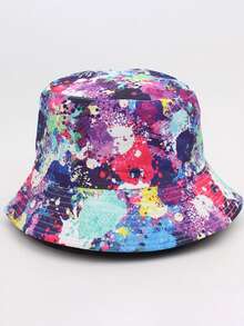 1 件女式双面几何水果印花渔夫帽，可爱百搭设计，适合户外、派对、日常穿着、防晒、轻便，适合休闲、露营和日常使用