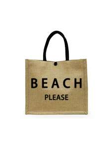 这款大容量亚麻手提袋印有“Beach Please”字样和棕榈树图案，是一款便携且容量大的购物袋。配有亚麻手柄，实用且个性化，是旅行、购物、度假、返校、聚会等场合的理想礼物之选——也是母亲节的绝佳礼物选择。 - 彩色 - 查看 14