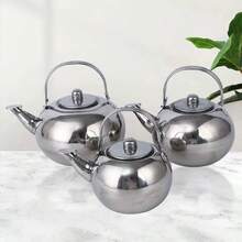 1 ấm trà bằng thép không gỉ thanh lịch, được thiết kế đặc biệt để pha trà. Thích hợp cho khách sạn, nhà hàng, quán cà phê và quán ăn nhanh. Cũng có thể dùng như ấm đun nước. - Nhiều màu - Xem 4