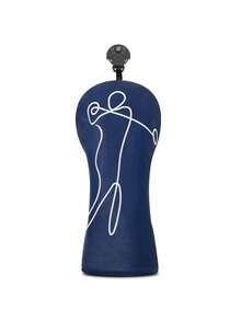 Vỏ bọc đầu gậy đánh golf Blue Swing Line Figure - Thiết bị bảo vệ bền bỉ dành cho người đam mê golf và người yêu thích thiết kế | Hoàn hảo cho việc luyện tập hàng ngày, các trận đấu giải đấu và các chuyến đi chơi cuối tuần - Màu xanh lam - Xem 6