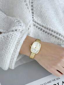 1pc Vintage Elegant Quartz Watch For Women, Versatile And Suitable For Daily Decoration