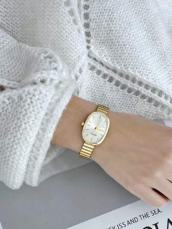 1pc Vintage Minimalist Round Women's Quartz Watch, Fashionable & Versatile For Daily Wear