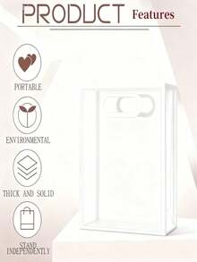 1个时尚透明手提礼品袋，PVC材质，适用于创意礼品、DIY项目和活动装饰，是艺术爱好者、工艺品展销会和节日送礼（复活节、圣诞节）的理想之选——激发您的送礼创意，是艺术家必备，也是送给工艺爱好者的完美礼物。#时尚礼品袋 #创意礼品 #DIY项目 #艺术爱好者 #工艺爱好者礼物 - 彩色 - 查看 10