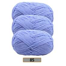 3件組/(140-150g) 5股混色毛線，約50g/件，適合春夏使用，中粗軟線，完美適用於手工編織、DIY手工藝、針織與鉤針，柔軟且多用途 - 彩色 - 查看 17