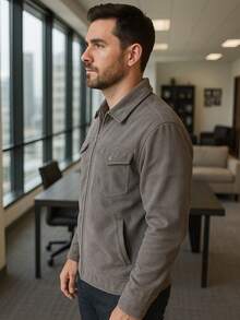 Men Jackets And Coats - Grey - View 2