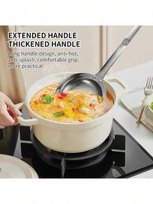 3pcs Stainless Steel Skimmer Set - 200μm Fine Mesh Strainer, Ergonomic Handle, Efficient For Removing Oil And Food Residue. Practical Space-Saving Kitchen Accessory, Essential Cooking Tool For Home Chefs And Cooking Enthusiasts. - Multicolor - View 8