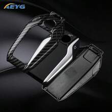 适用于宝马5系、7系G11、G12、G30、G31、G32、I8、I12、I15、G01、X3、G02、X4、G05、X5、G07、X7的碳纤维纹理ABS汽车钥匙壳保护套，钥匙扣 - BMWD款 - 查看 4