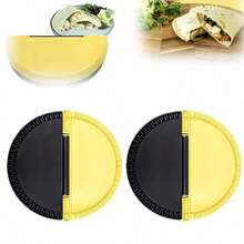 Edge Crimping Pliers For Packaging, Plastic Pizza Molds, Corn Tortilla Sealers, Double-Sided Sandwich Molds Suitable For Corn Tortillas, Pastries, Wraps, And Sandwiches, Can Be Washed In The Dishwasher - Màu vàng - Xem 3