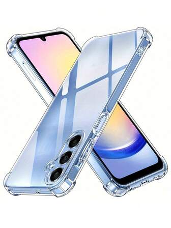 Funda transparente con esquinas reforzadas y 4 bolsas de aire para Galaxy A26/A17/A55/A56 A06/A16/A15/A36/A35, adecuada para Galaxy A56/A25 A54 A06/S24 FE/S25 FE/S25 Ultra/S25 S23, de alta calidad, a prueba de golpes, regalo de Navidad, regalo de Halloween