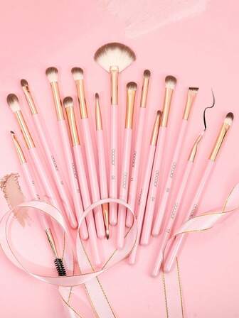 DU care Docolor Kit de maquillaje de ojos esenciales de 15 piezas con brochas para mezclar, empacar y detallar para principiantes, brochas de sombra de ojos veganas y libres de crueldad premium, herramientas de maquillaje profesionales para cejas, brochas sintéticas de viaje, regalo para mujeres y niñas, set de brochas, kit de brochas de maquillaje, set de maquillaje completo, set de brochas de maquillaje, kit de maquillaje completo, set de brochas, set de brochas de maquillaje, set de regalo de maquillaje