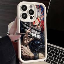 Funda para iPhone 16 17 Air 16E 15 14 Plus 13 12 Mini 11 Pro Max X Xs XR 7 8 SE con Protección de Lente en Escalera, Carcasa Suave y Cubierta Trasera - Estilo Anime Dandadan, Cubierta de Uso Diario,Funda Antigolpes,Diseño de Anime,Accesorio de Teléfono a la Moda,Carcasa Duradera,Impreso con UV,Amantes de la Cultura Pop - Color mezclado 4 - Ver 3