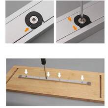 شريط انزلاق عالمي للنجارة، شريط انزلاق مزود بحلقة تثبيت، شريط انزلاق معدل للنجارة، مسار سكة انزلاق للمنضدة المنشار المنزلقة، أداة مساعدة لتعديل DIY لمقبض الدفع المحدود