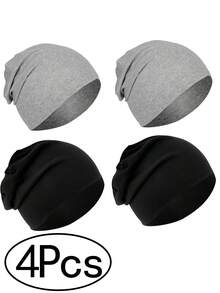 4顶轻薄透气的四季通用针织帽，适合睡眠、化疗、跑步、骑行、徒步、钓鱼等运动。 - A - 查看 13