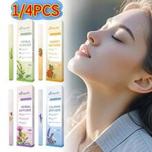 Natural Herbal Blend Diffusion Pen | 4-Piece Set For Air Purity & Nighttime Relaxation | Features Soothing Aromas To Support A Calm Mood & Respiratory Ease | Non-Ingestible Wellness Aid - B - 查看 2