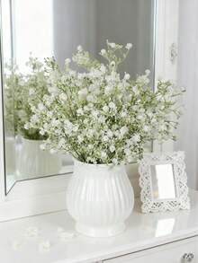 1/80 قطعة من النباتات الاصطناعية باقات زهور الأطفال البلاستيكية الوهمية لعيد الحب، باقة العروس للزفاف، للفازات في المنزل وغرفة الطعام والنوم، ديكورات الأعياد وحفلات الميلاد، ديكورات الحديقة الخارجية