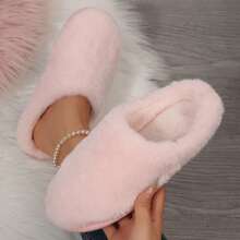 Slippers For Women Ladies House Shoes Soft Plush Memory Foam Slippers Warm Fuzzy Fluffy Bedroom Slippers Fall Winter Shoes Cotton Fuzzy Slippers Indoor House - 粉色 - 查看 5