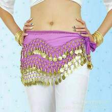 肚皮舞围巾，时尚肚皮舞，舞蹈臀巾/腰带，裙子，舞蹈配饰 - 彩色 - 查看 6