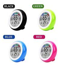 Meichoon Termómetro Higrómetro Interiores y Exteriores,Medidor Electrónico Inalámbrico Humedad Temperatura,Pantallaáctil Redonda Hogar,Digital LCD Probador de Estación Meteorológica,UD02 Verde - verde - Ver 6