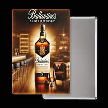 Room Decoration 1 Ballantines Whisky Metal Iron Sign - Indoor And Outdoor Hanging Decoration, Suitable For Home, Kitchen, Restaurant, Bedroom, Garden, Bathroom, Garage, Hotel, Office, Bar, Cafe, Gym - Easy To Hang.8X 11.8inch - 彩色 - 查看 7