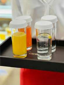 100/50pcs Reusable White Paper Cup Lid, Stackable, Travel Cup Lid, Suitable For Coffee, Tea, Juice, Suitable For Gatherings, Picnics, Cafes, Catering Services, Keeping Drinks Clean Suitable For Most Cups, Valentine's Day Gifts, Party Gifts, Party Cup Lids - Multicolor - View 3