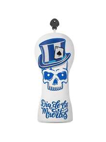 Blue Top Hat Skull Golf Club Head Cover - Protective Durable Gear For Golf Enthusiasts & Gothic Style Lovers | Perfect For Daily Practice, Tournament Matches & Weekend Outings - Blue - View 12